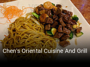 Chen's Oriental Cuisine And Grill opening hours