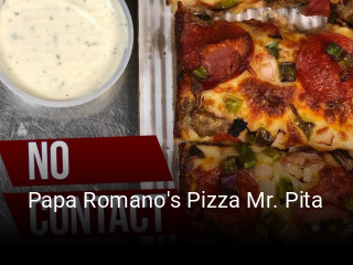 Papa Romano's Pizza Mr. Pita opening hours