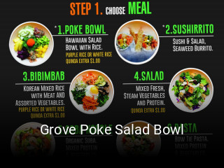 Grove Poke Salad Bowl opening hours