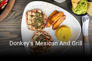 Donkey's Mexican And Grill opening hours