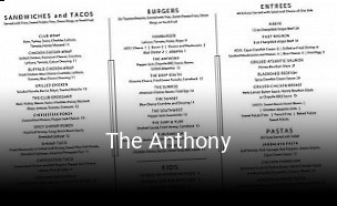 The Anthony opening hours