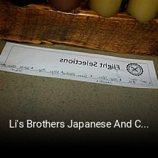 Li's Brothers Japanese And Chinese open hours