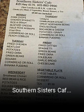 Southern Sisters Cafe open hours