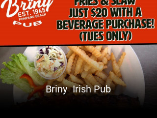 Briny  Irish Pub opening hours