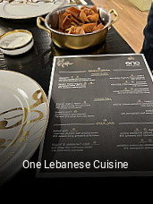 One Lebanese Cuisine open hours