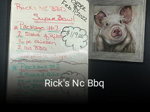 Rick's Nc Bbq opening hours