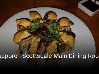 Sapporo - Scottsdale Main Dining Room open hours