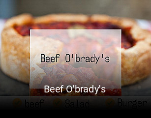 Beef O'brady's open hours