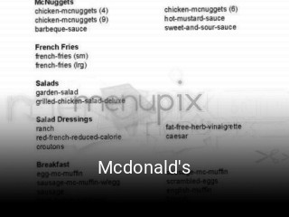 Mcdonald's opening hours