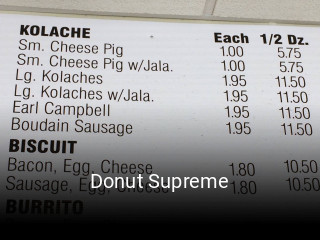 Donut Supreme open hours