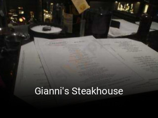 Gianni's Steakhouse opening hours