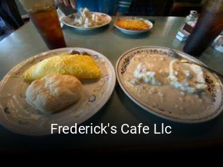 Frederick's Cafe Llc opening hours