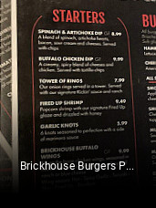 Brickhouse Burgers Pizza open hours