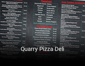 Quarry Pizza Deli open hours