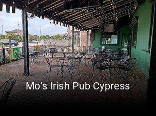 Mo's Irish Pub Cypress open hours