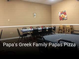 Papa's Greek Family Papas Pizza open hours