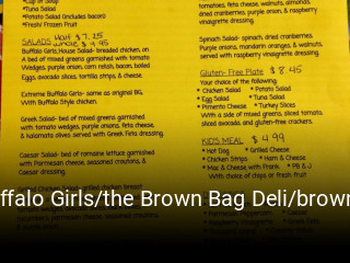 Buffalo Girls/the Brown Bag Deli/brown Bag Coffee open hours