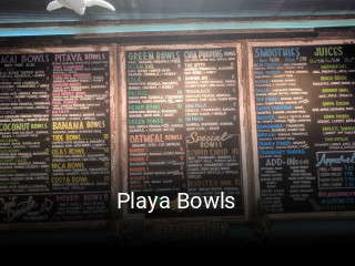 Playa Bowls opening hours