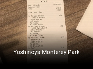 Yoshinoya Monterey Park open hours