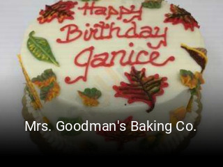 Mrs. Goodman's Baking Co. opening hours