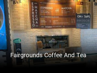 Fairgrounds Coffee And Tea open hours