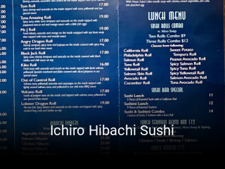 Ichiro Hibachi Sushi open hours