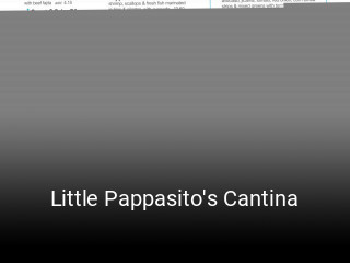 Little Pappasito's Cantina opening hours