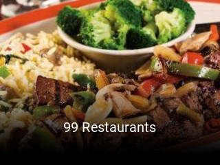 99 Restaurants opening hours