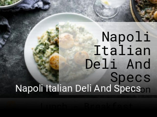 Napoli Italian Deli And Specs open hours