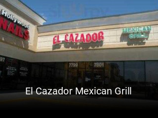 El Cazador Mexican Grill open hours