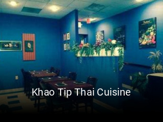 Khao Tip Thai Cuisine open hours