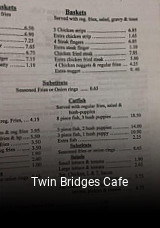 Twin Bridges Cafe opening hours