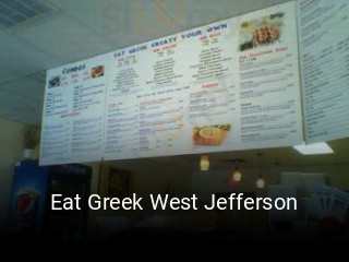 Eat Greek West Jefferson opening hours