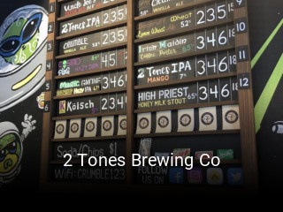 2 Tones Brewing Co opening hours