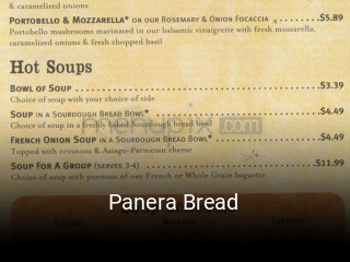 Panera Bread opening hours