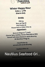 Nautilus Seafood Grill opening hours