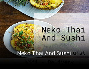 Neko Thai And Sushi opening hours