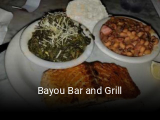 Bayou Bar and Grill open hours