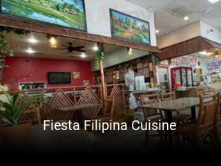 Fiesta Filipina Cuisine open hours