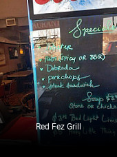 Red Fez Grill opening hours