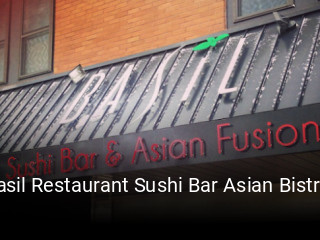 Basil Restaurant Sushi Bar Asian Bistro open hours