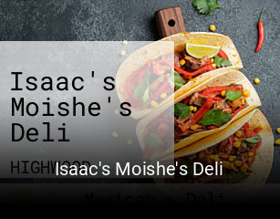 Isaac's Moishe's Deli open hours