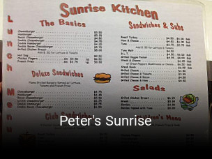 Peter's Sunrise opening hours