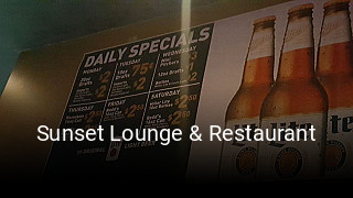 Sunset Lounge & Restaurant open hours