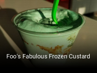 Foo's Fabulous Frozen Custard opening hours