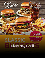 Glory days grill open hours