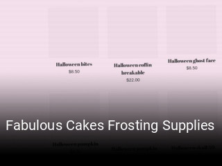 Fabulous Cakes Frosting Supplies open hours