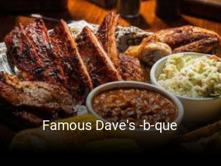 Famous Dave's -b-que open hours