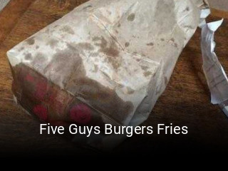 Five Guys Burgers Fries open hours