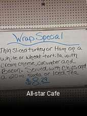 All-star Cafe opening hours